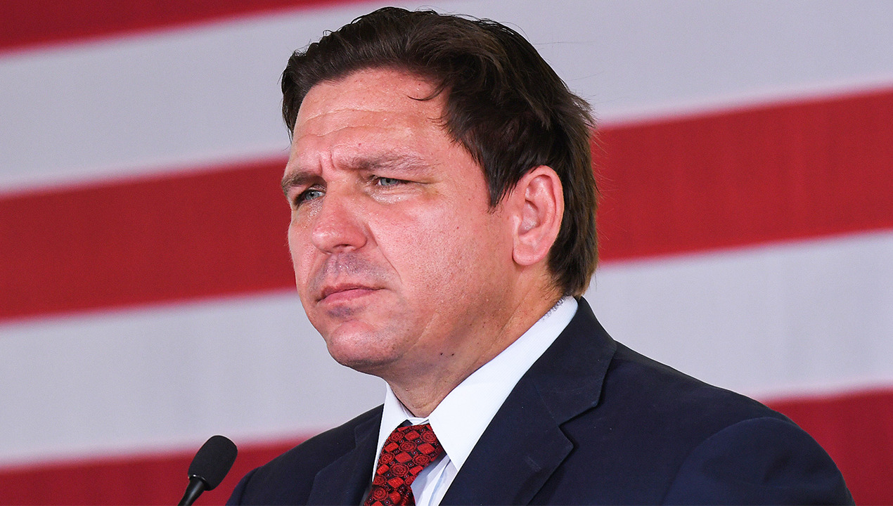 Florida Governor Ron DeSantis holds a briefing as state braces for Hurricane Ian