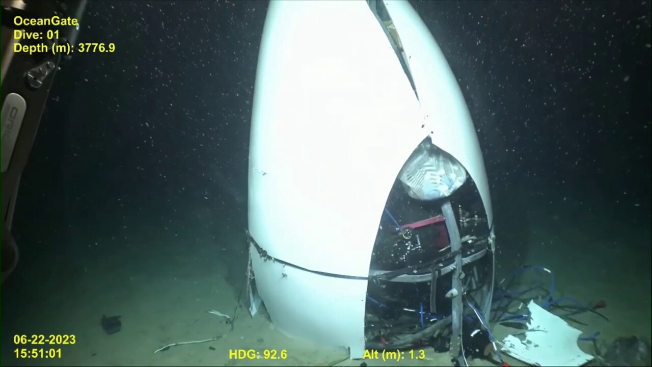 Titan submersible wreckage seen on ocean floor in new video