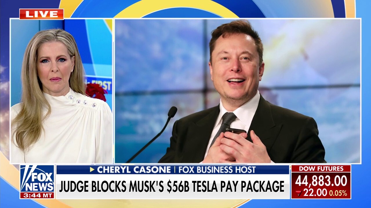 Judge blocks Elon Musk's $56 billion Tesla pay package