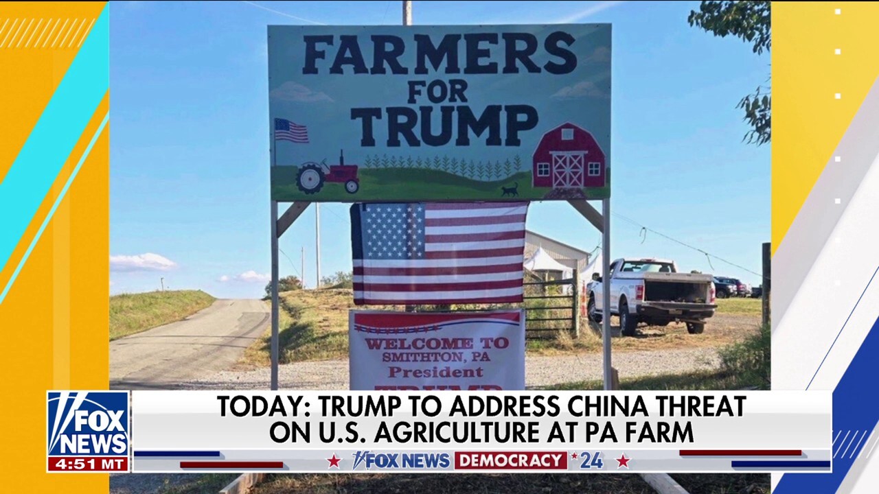 Trump visiting Pennsylvania farm to address China's threat to US agriculture