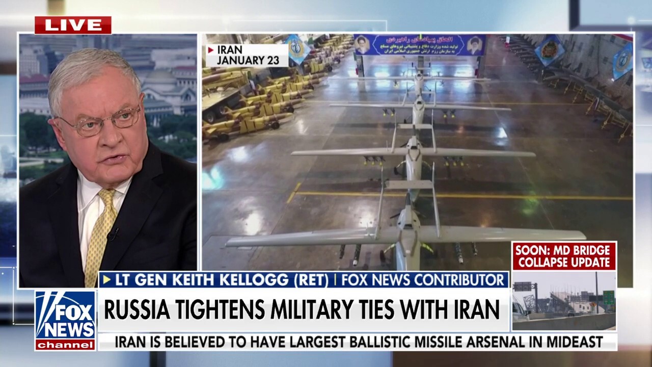 Iran supplying Russia with attack drones is a 'significant issue': Gen. Keith Kellogg
