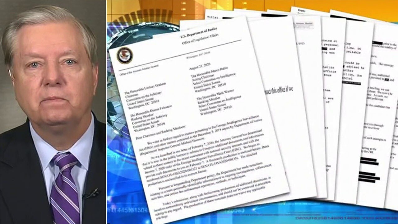 Graham: Newly declassified documents show FBI bias between handling of Trump, Clinton investigations