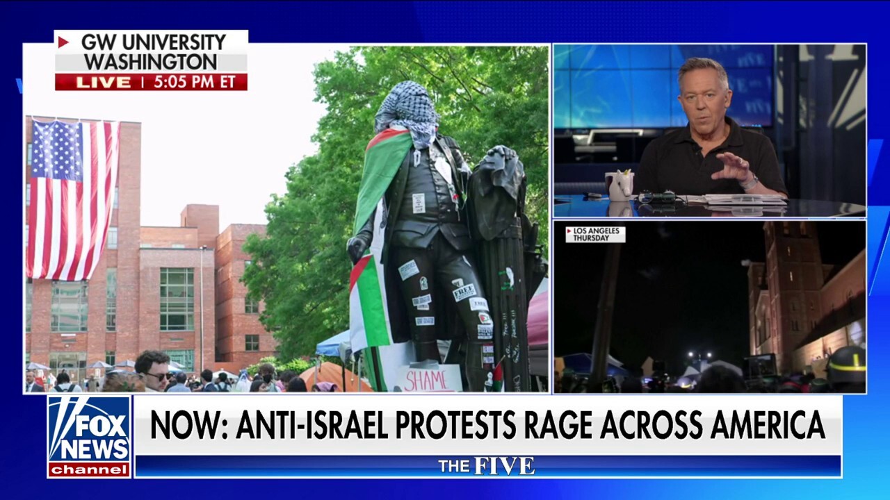 'The Five' co-hosts weigh in on President Biden's handling of anti-Israel protests raging across America as Democratic lawmakers diminish the impact of antisemitism.