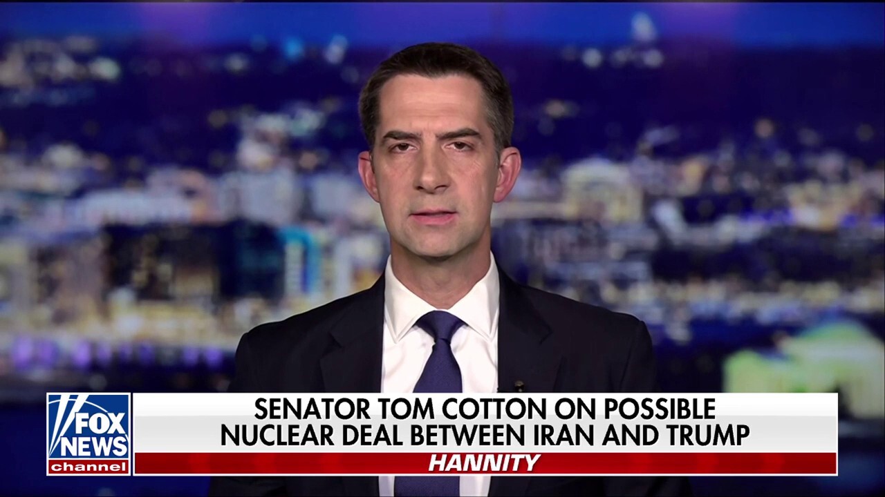  Sen. Tom Cotton, R-Ark., discusses a potential nuclear deal between Iran and the United States on ‘Hannity.’