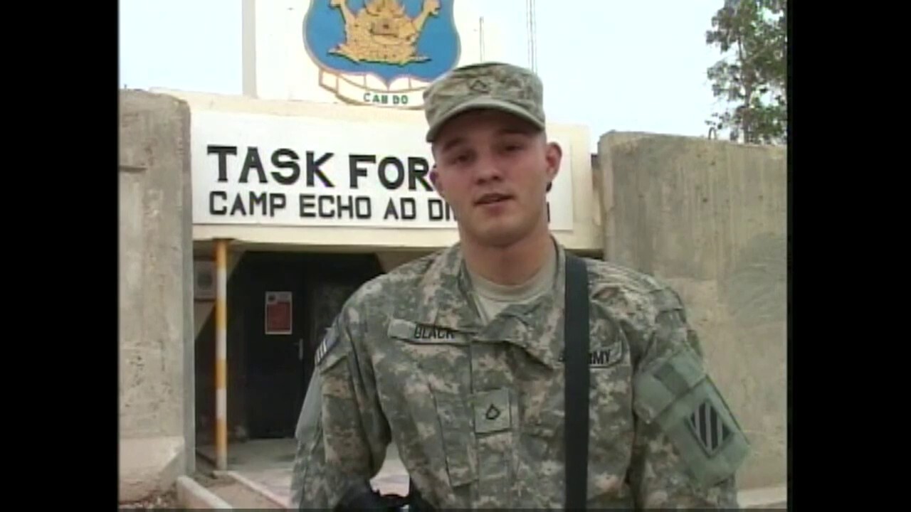 US Army soldier Gordon Black's holiday message to family from Iraq