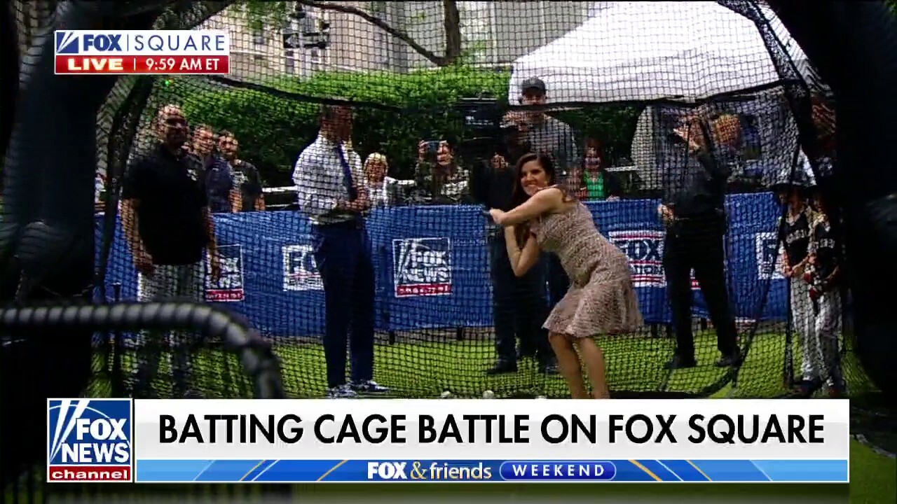 Fox & Friends Weekend celebrates National Little League week with batting cage competition