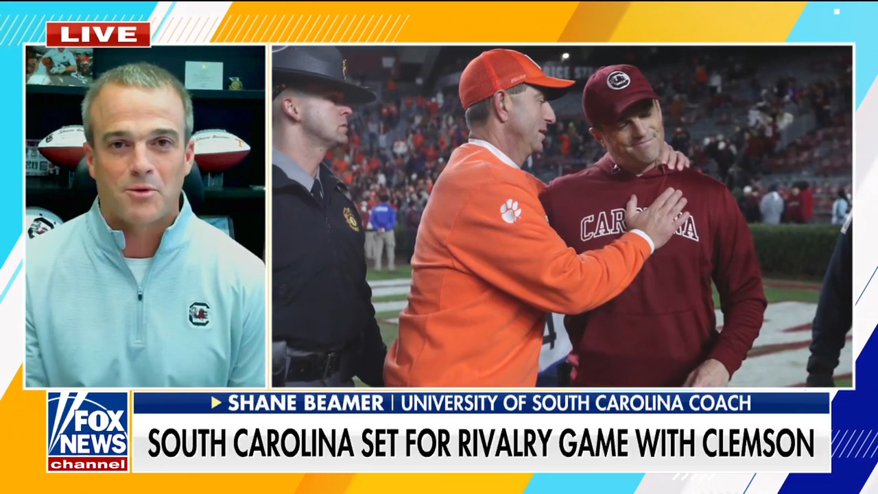 South Carolina coach talks rivalry game against Clemson