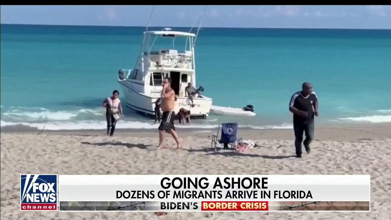 Dozens of migrants fleeing home arrive in Florida as border crisis continues 