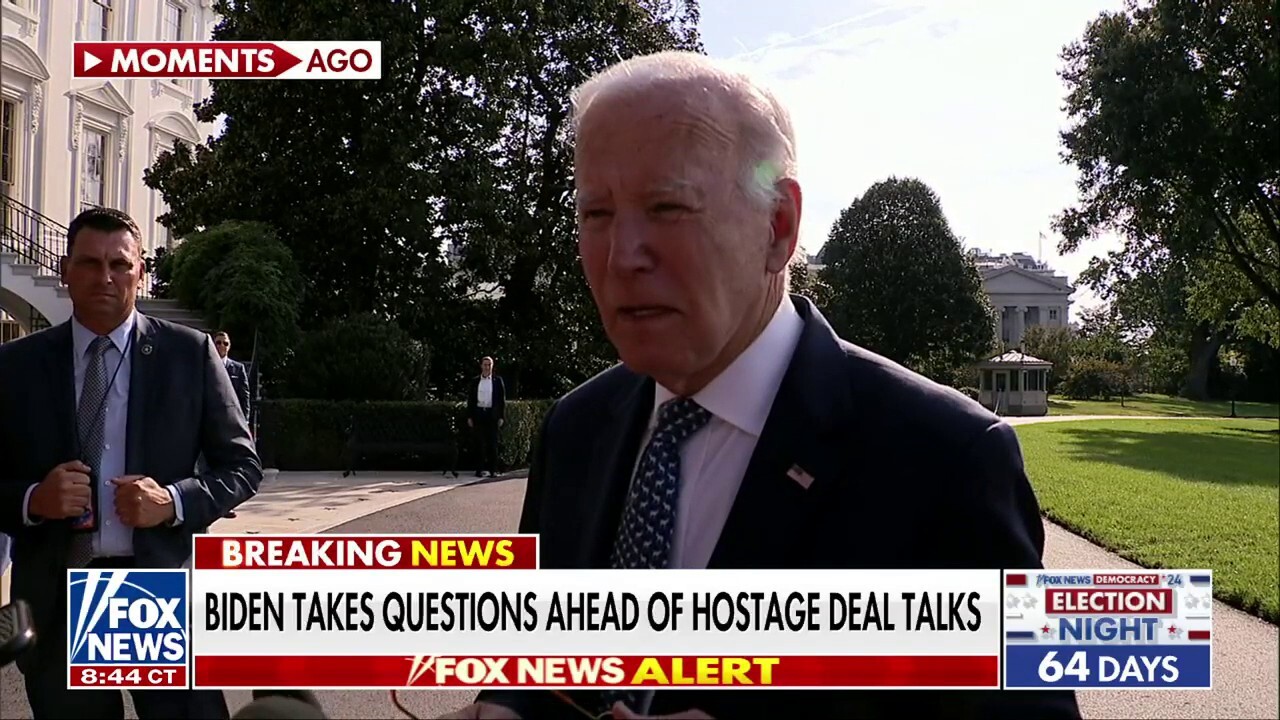 Biden pressed on hostage deal talks: 'Hope springs eternal'