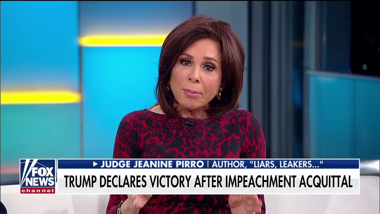 Judge Pirro to Pelosi: I don't believe you. You hate Donald Trump. 