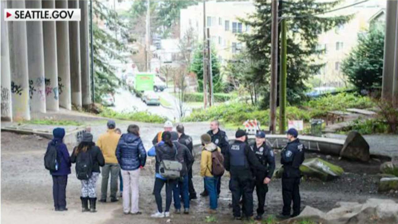 Progressive city council members in Seattle call to defund police homeless rescue team