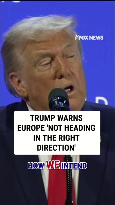 President Donald Trump shares criticisms of European policies at the World Economic Forum.