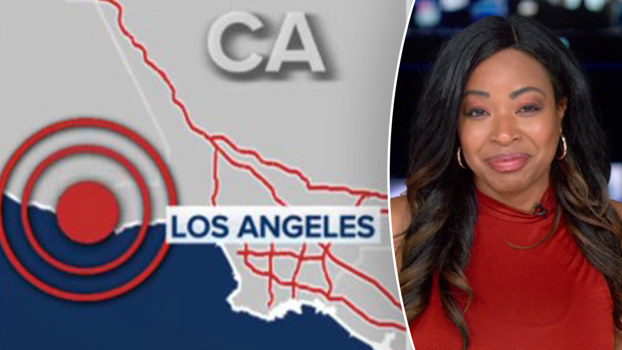 FOX correspondent live on air as 4.1 magnitude earthquake hit Southern California