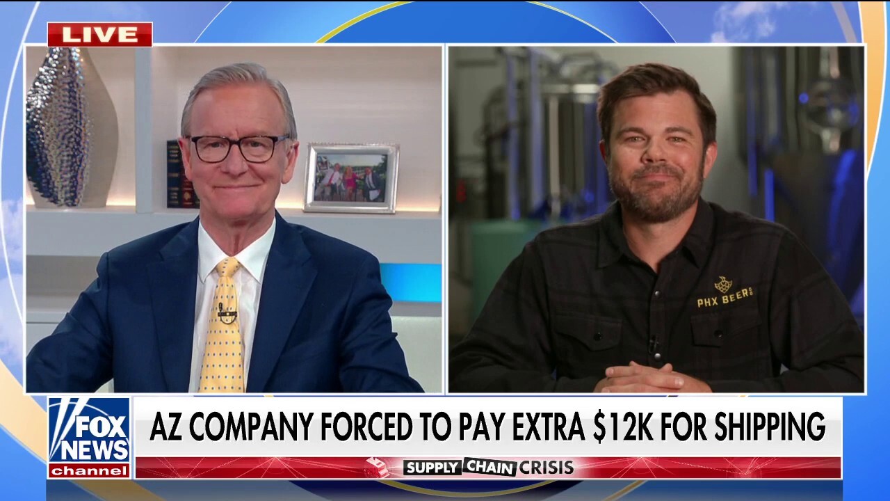 Brewery director for PHX Beer Co., Adam Wojcik, joined 'Fox & Friends' to discuss the impacts of the supply chain shortages on the company.