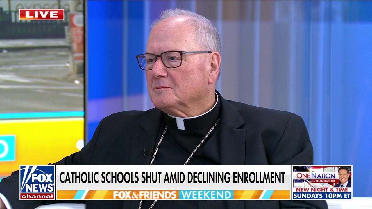 Cardinal Timothy Dolan on somber moment of closing Catholic schools: ‘I tear up’