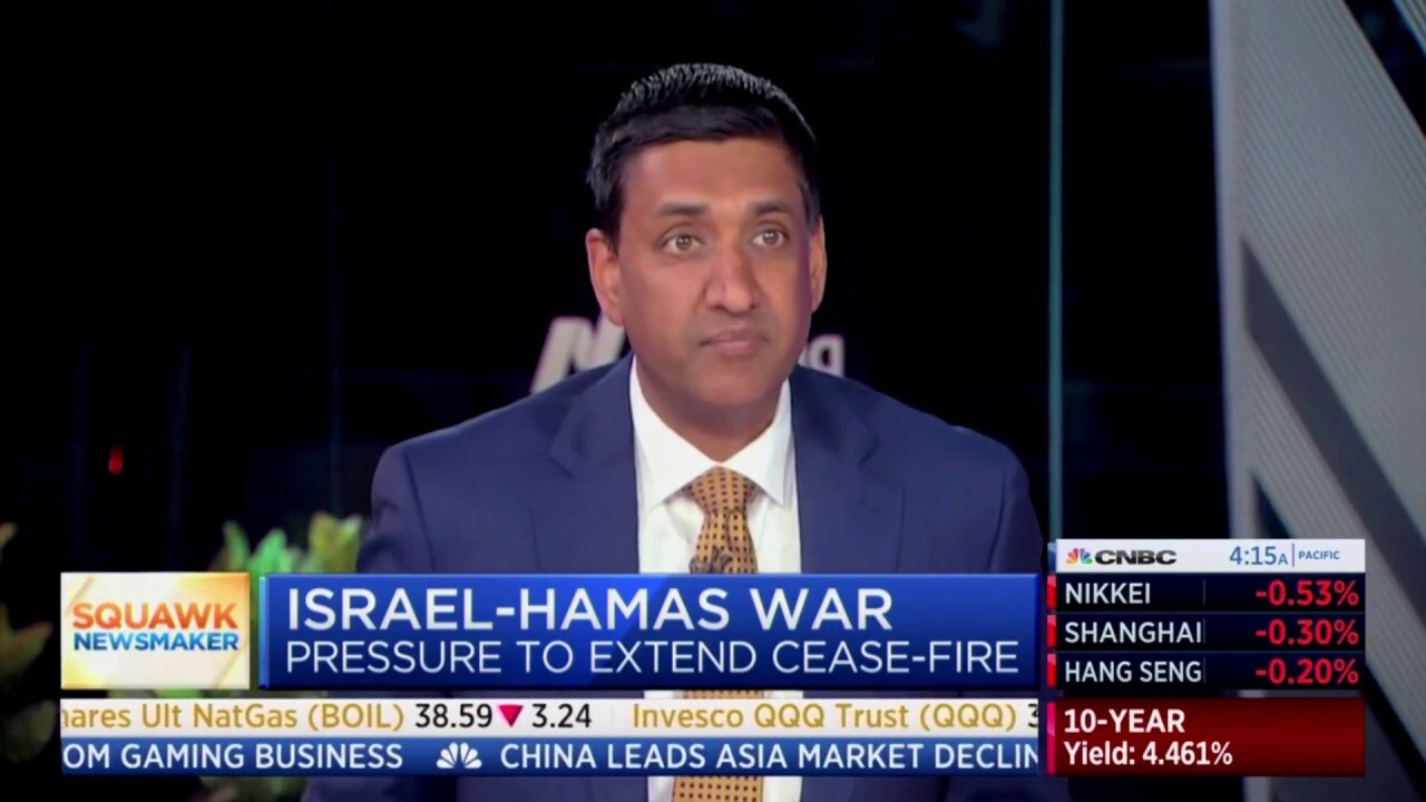 CNBC host clashes with Democratic congressman over Israel-Hamas war