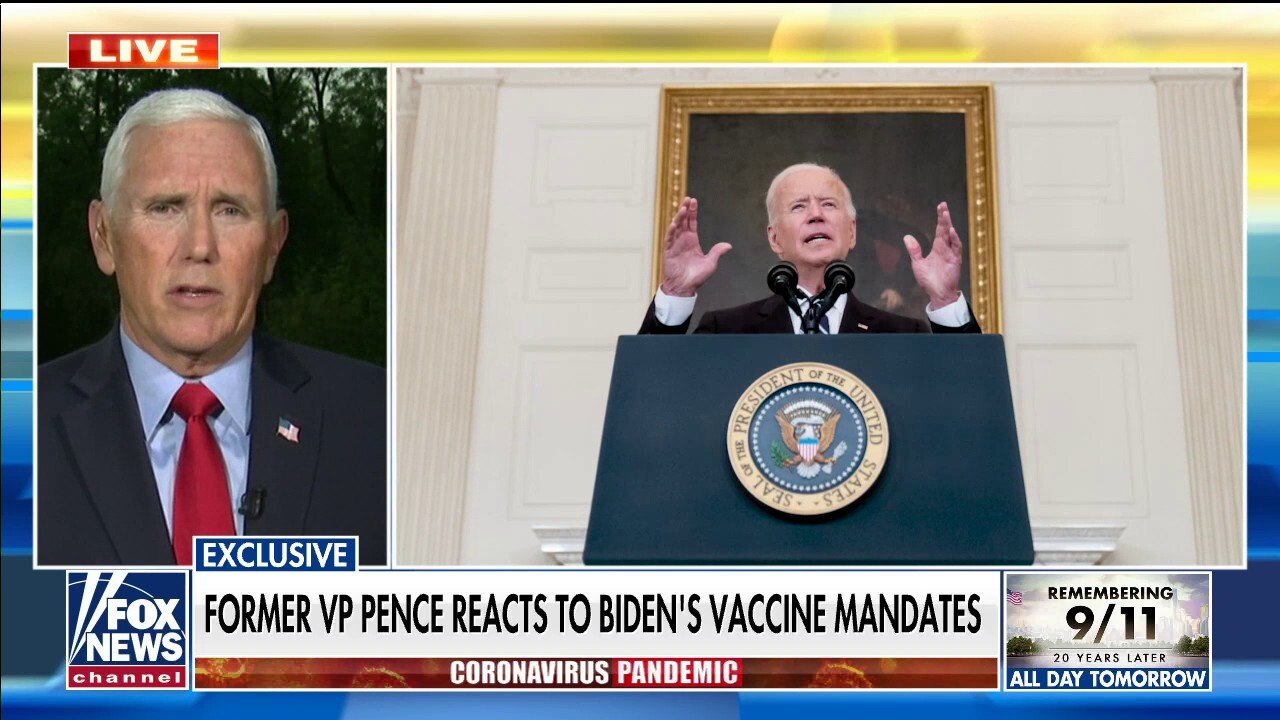 Mike Pence says Biden admin’s vaccine mandate ‘not the American way’
