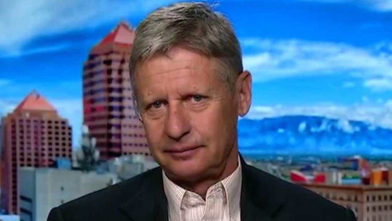 Libertarian nominee Gary Johnson makes his pitch to voters