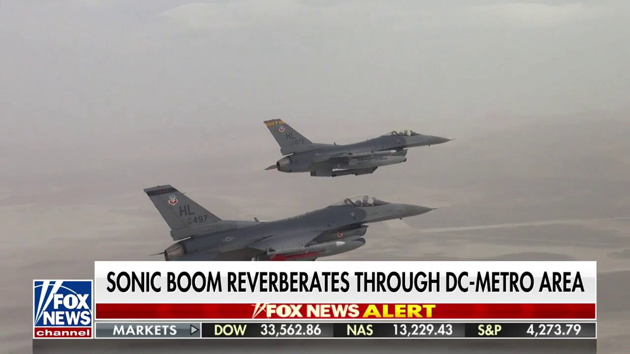F-16 jets trigger sonic boom heard through DC area