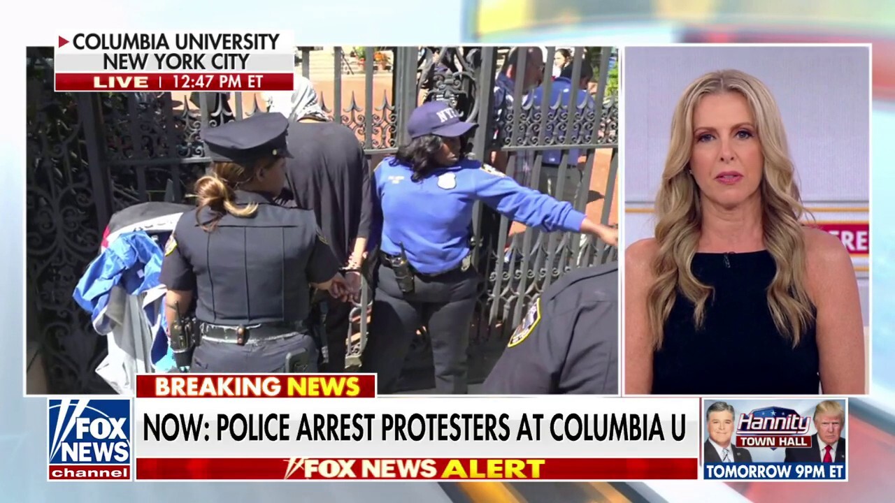 Police arrest protesters at Columbia University