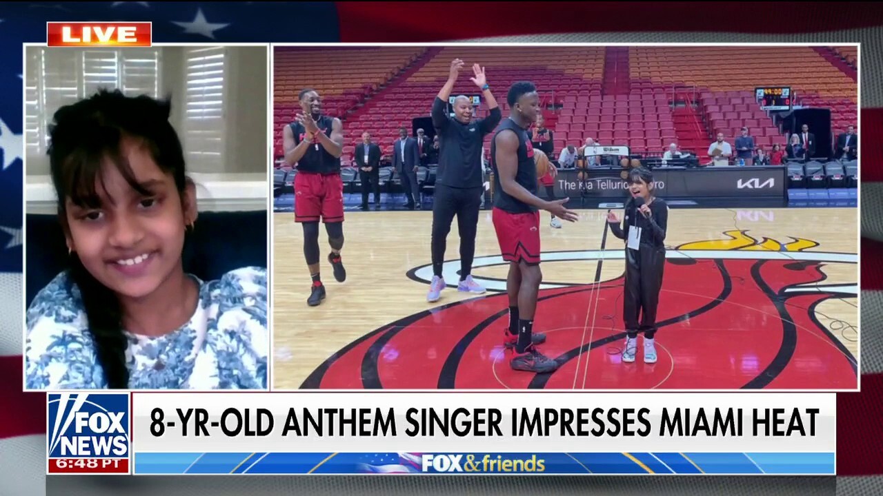 8-year-old wows with her National Anthem rendition on ‘Fox & Friends Weekend’