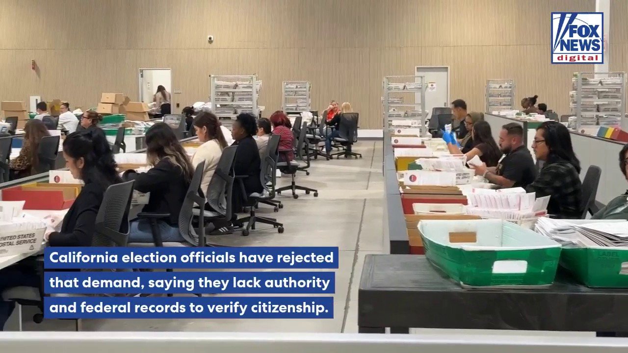 California faces court deadline in Trump administration's noncitizen voter dispute