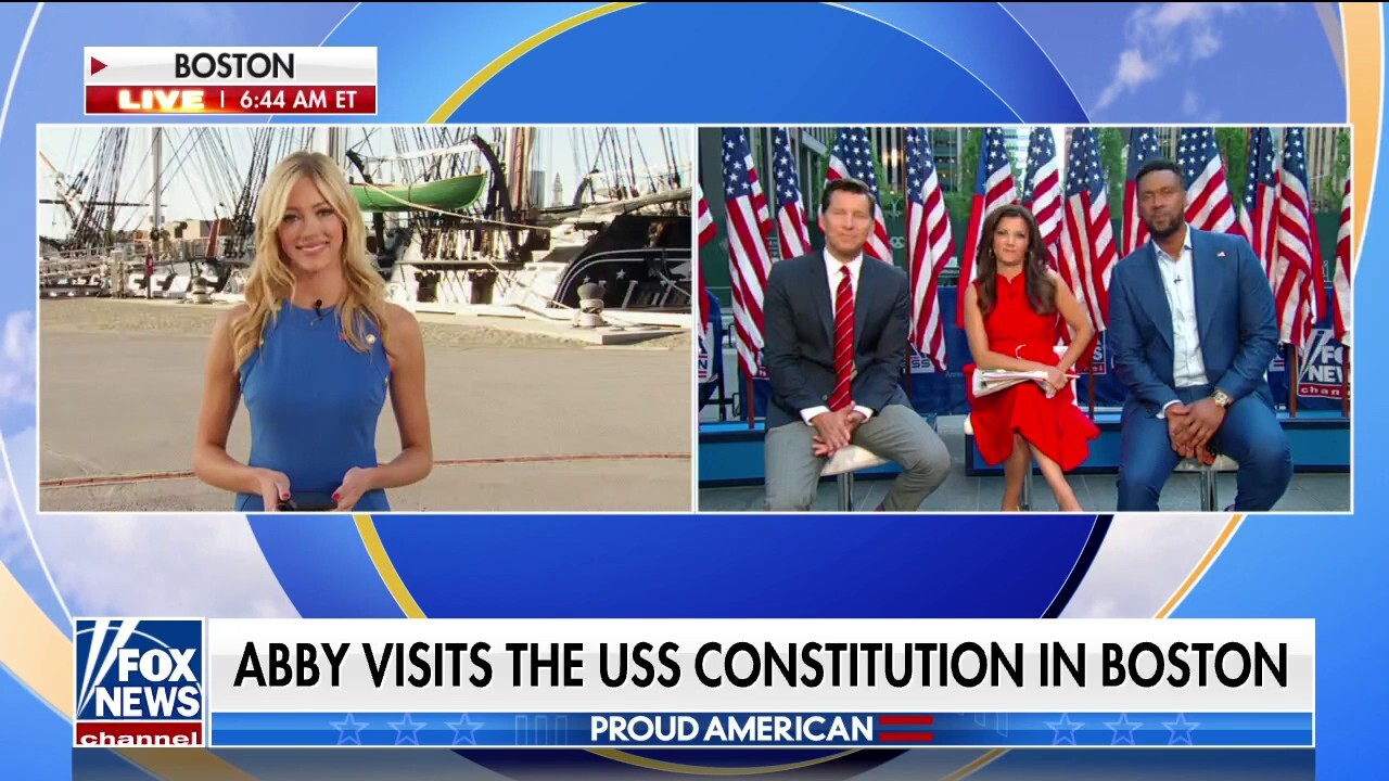 Abby Hornacek visits the historic USS Constitution