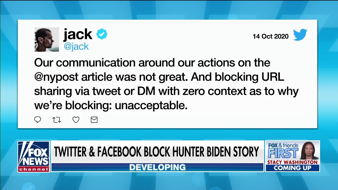 Fact-checking guru blasts Twitter, Facebook as dangerous &#39;arbiters of the truth&#39; after censoring Biden article | Fox News