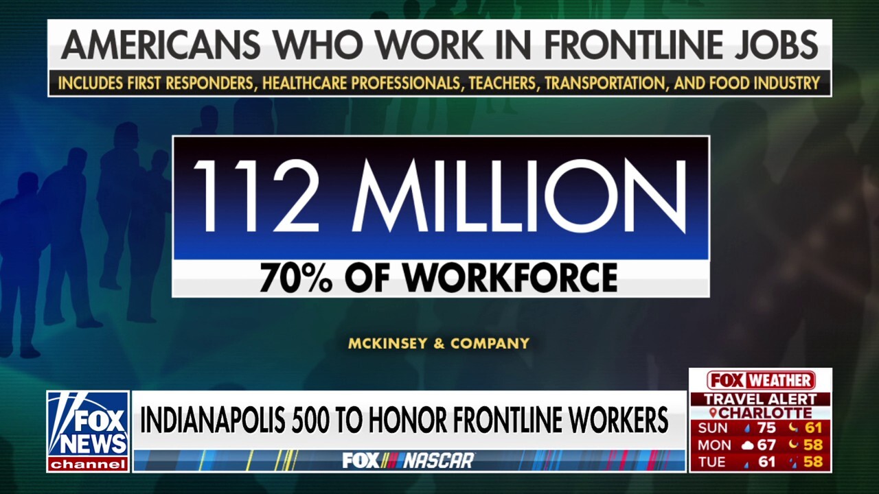 Frontline workers honored at the Indianapolis 500