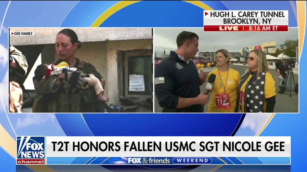 Fox News' Joey Jones honors, speaks with family of fallen USMC Sgt. Nicole Gee ahead of Tunnel to Towers 5K