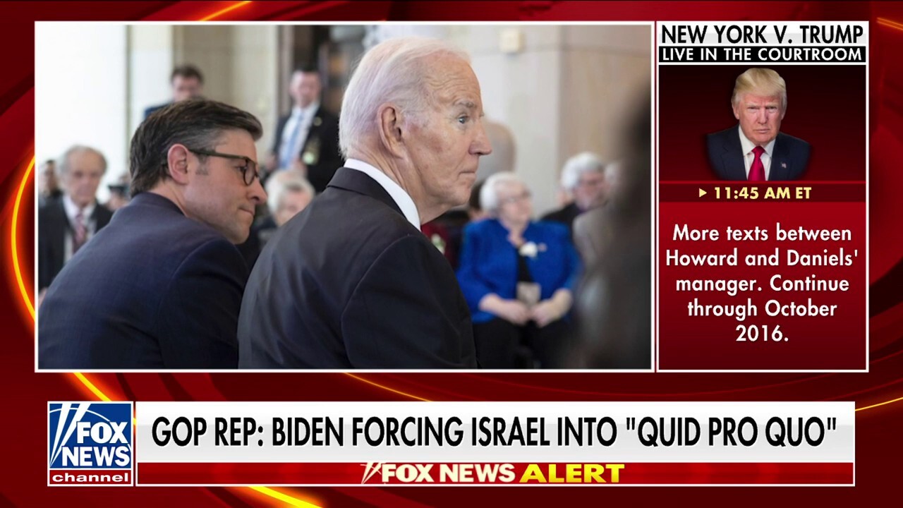 Fox News senior congressional correspondent Chad Pergram reports that Congress is accusing President Biden of conditioning aid to Israel.