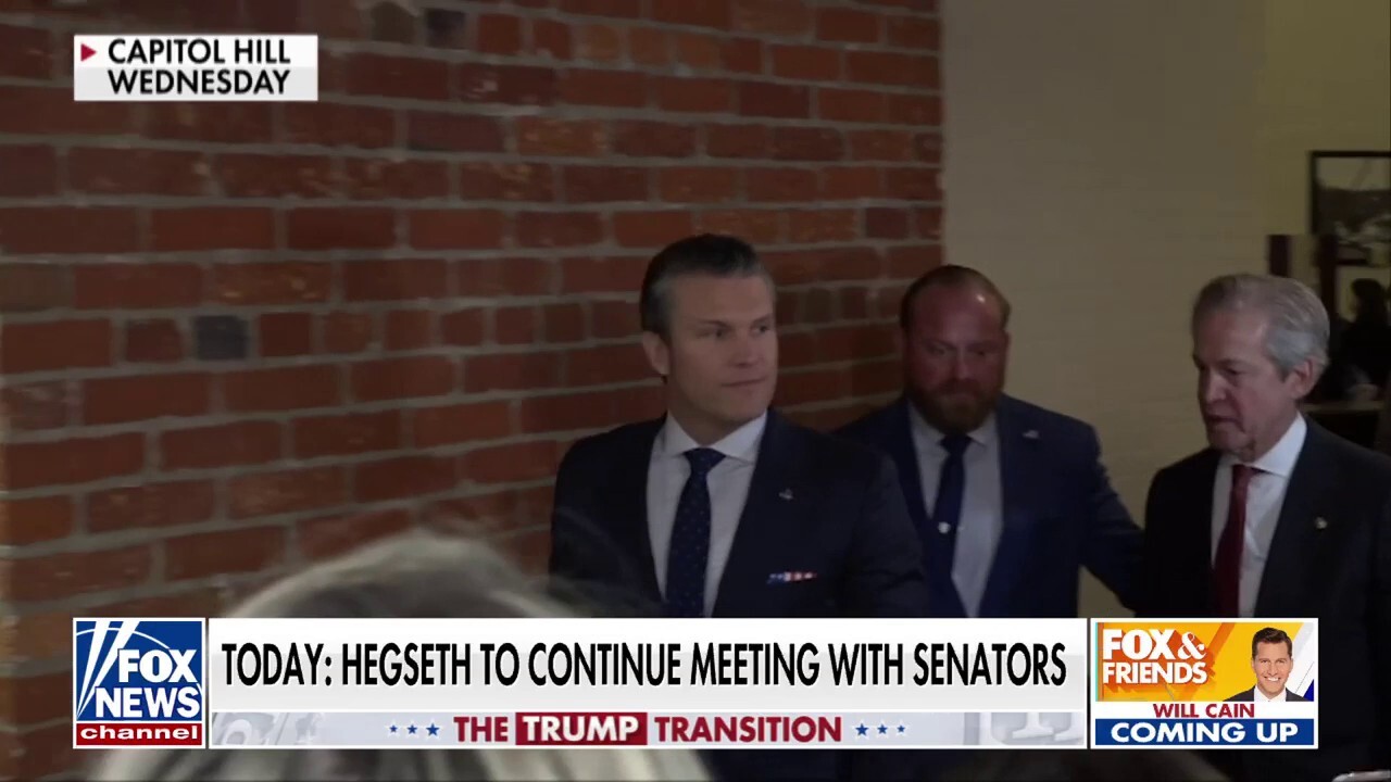 Hegseth continues meetings with GOP senators on Capitol Hill