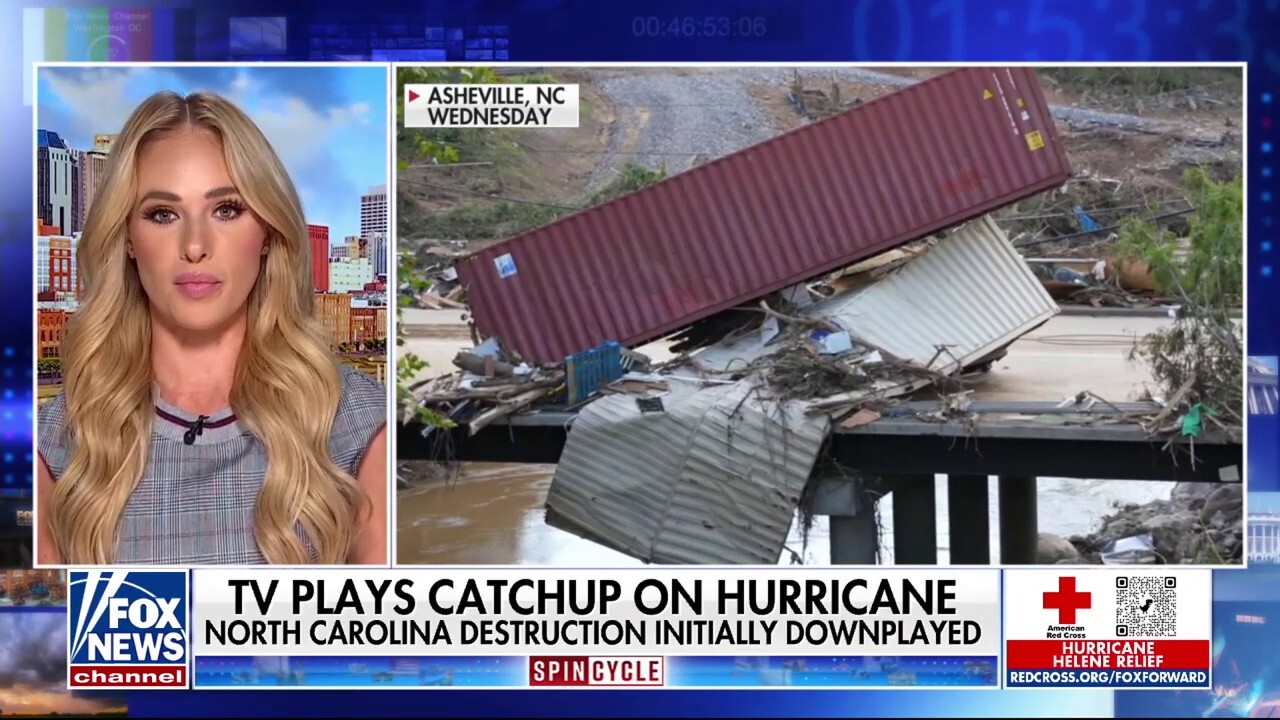 The press initially downplayed the destruction in North Carolina left by the catastrophic storm.