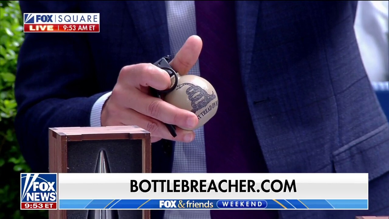 Small business owner Mike Wall tells 'Fox & Friends Weekend' about his products made from once-fired ammunition.