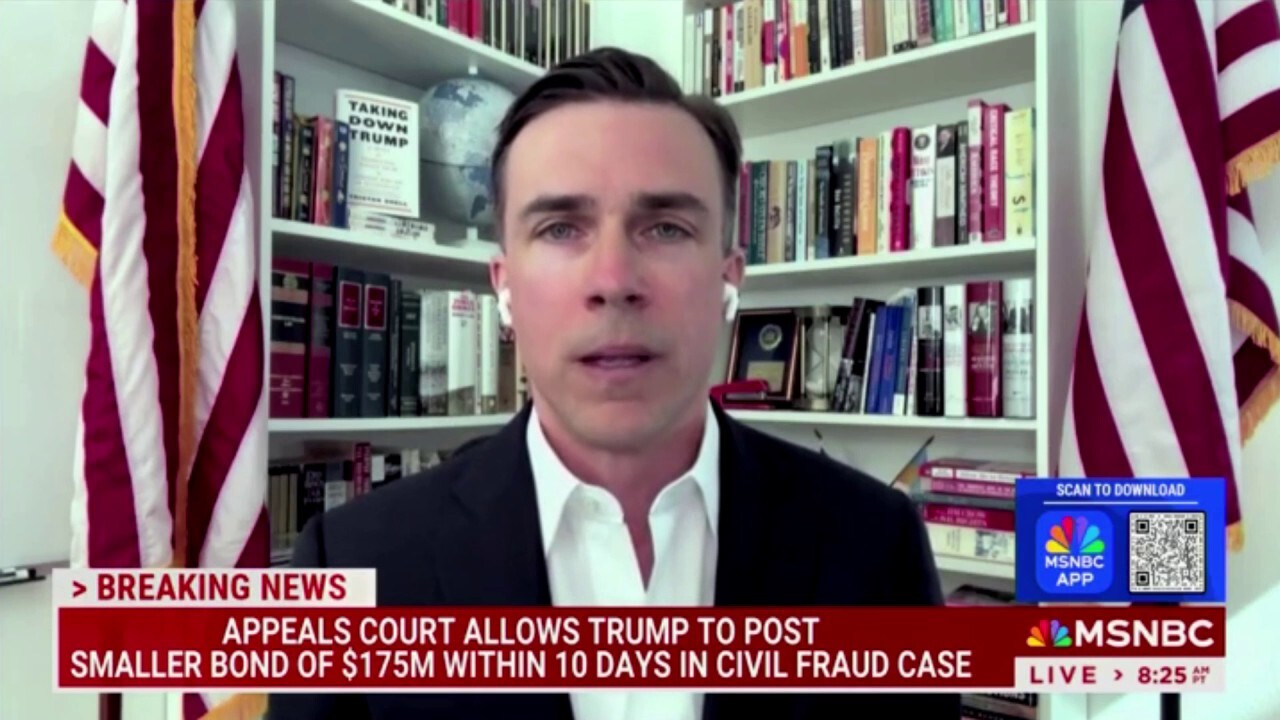 MSNBC guest melts down over judge slashing Trump's bond payment in NY civil fraud case