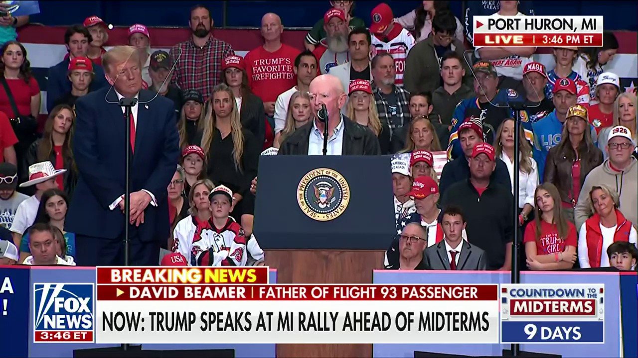 9/11 hero Todd Beamer’s father speaks at Trump rally