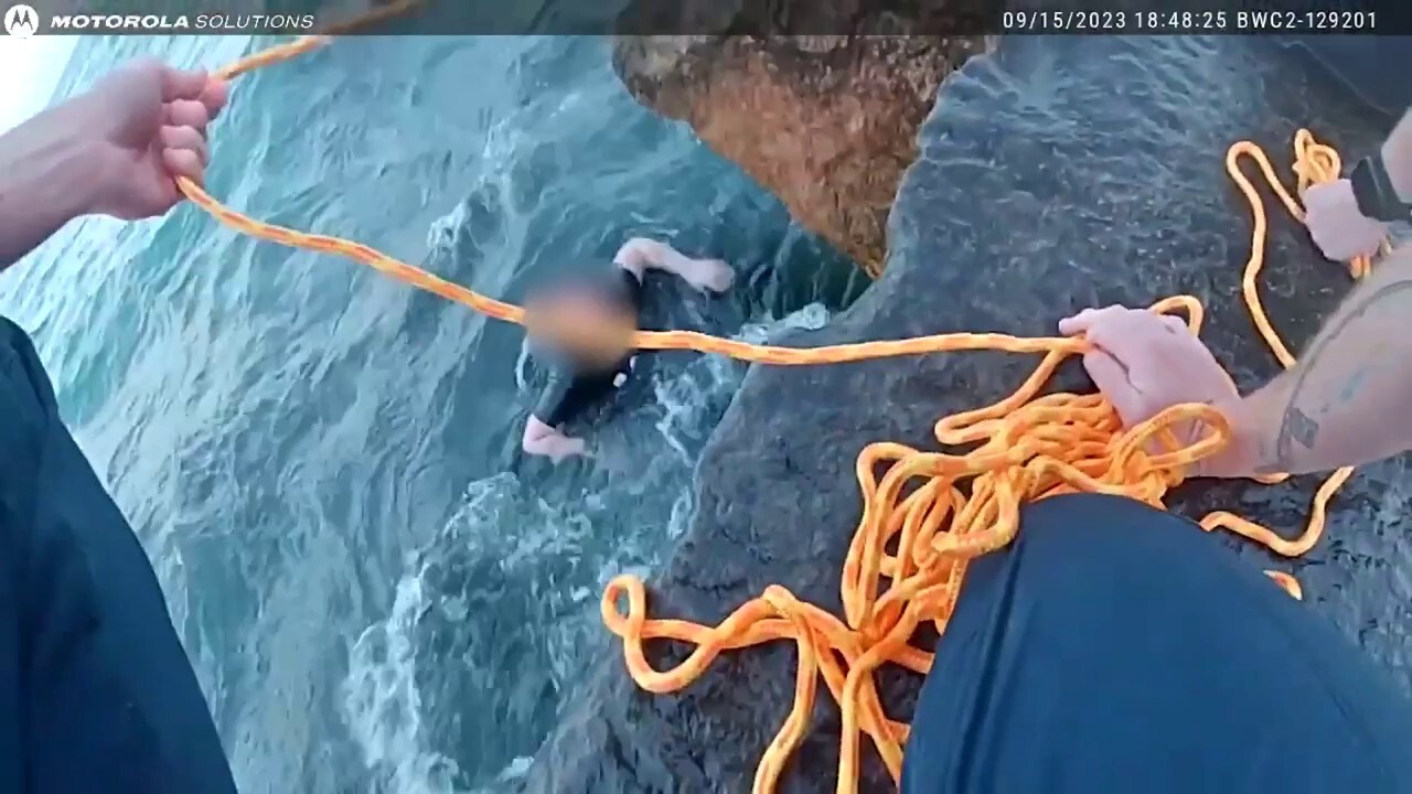 Stunning Water Rescue Officers Go All Out To Save Young Woman Who 