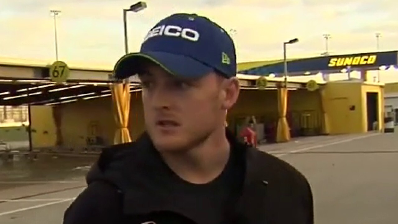 NASCAR driver Ty Dillon gives a tour of the number 13 hauler