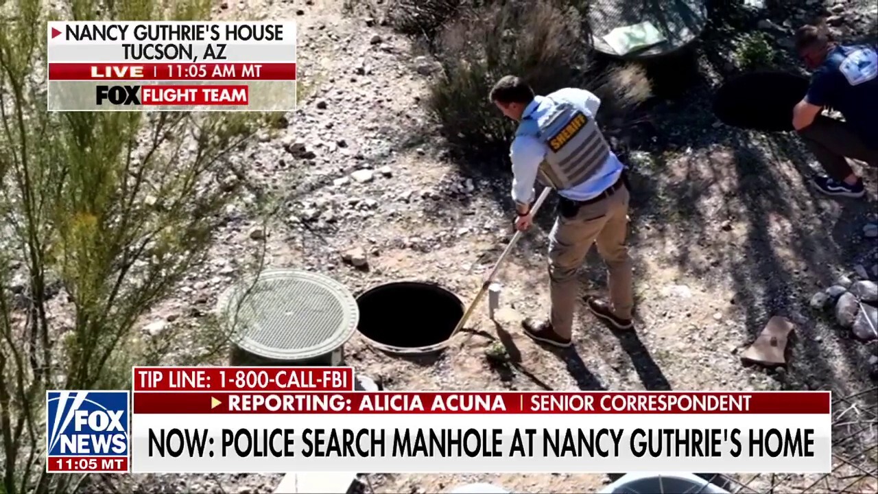 Police investigating apparent manhole at Nancy Guthrie’s home