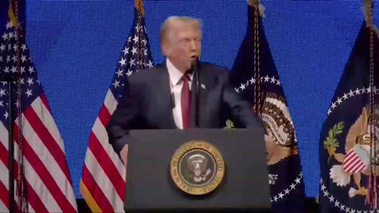 President Donald Trump addressed the American Business Forum in Miami Wednesday, saying Republican candidates needed to talk about "the facts" if they want to win elections.