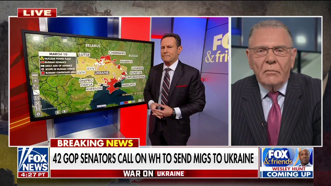 Gen. Keane on 'Fox & Friends': Putin ready to 'hammer' Kyiv, try to force Zelenskyy to capitulate