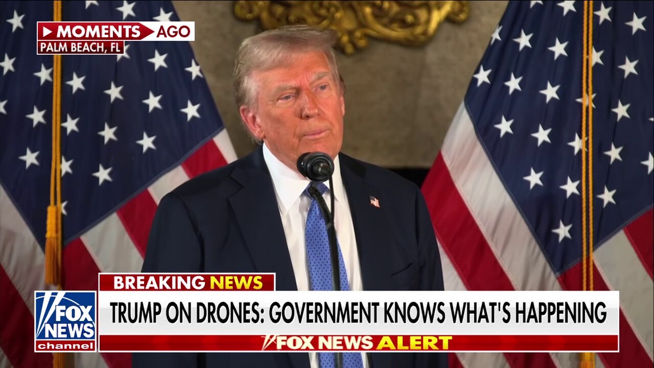 Trump says the government 'knows what is happening' with mysterious drones