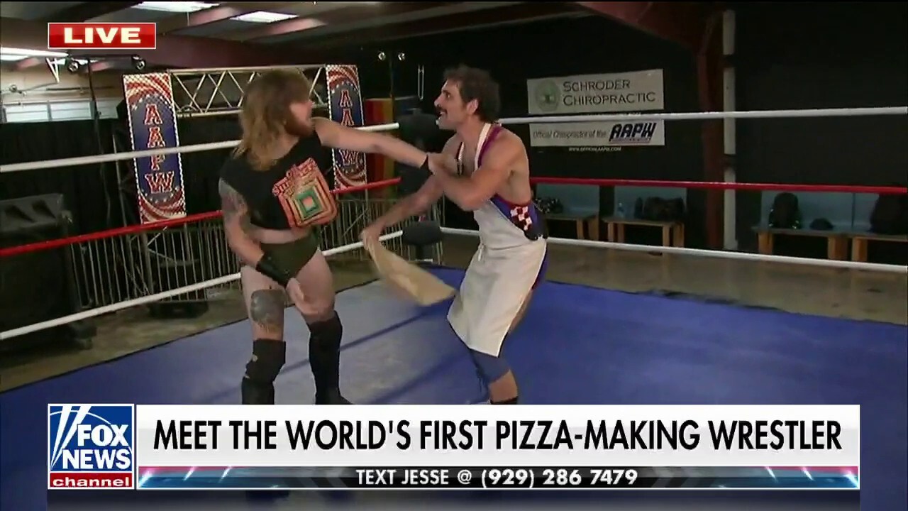 Introducing the world's first pizza-making wrestler