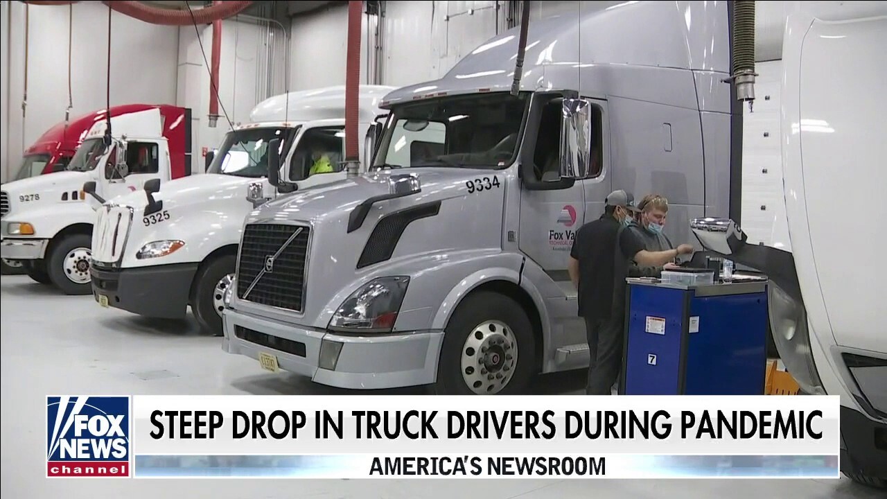 Jonathan Hunt fronts a Fox News package that interviews people across the cargo transportation industry to see how they're dealing with a shortage of drivers and an aging population of employees. 