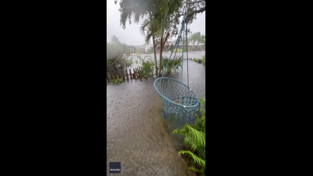 Hurricane Idalia gives Florida man the hammock over water that he’s ‘always wanted’
