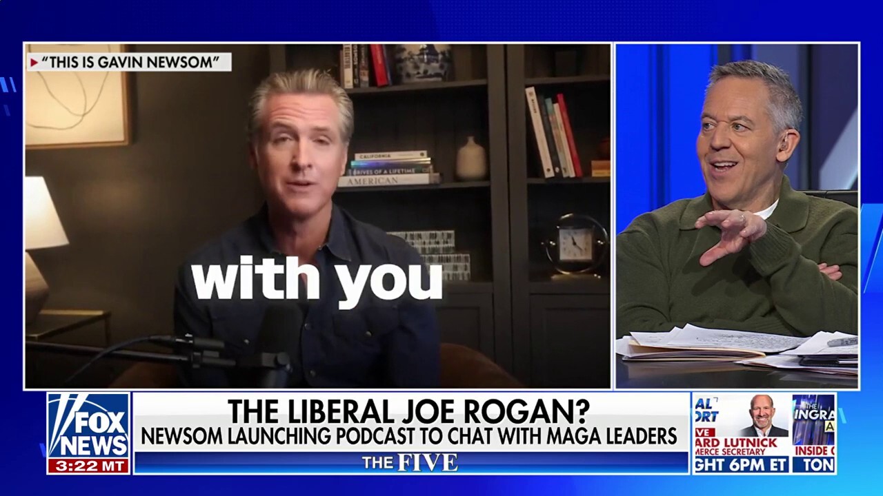 Gutfeld on Newsom's podcast: He'll 'run out of platitudes in 5 minutes'