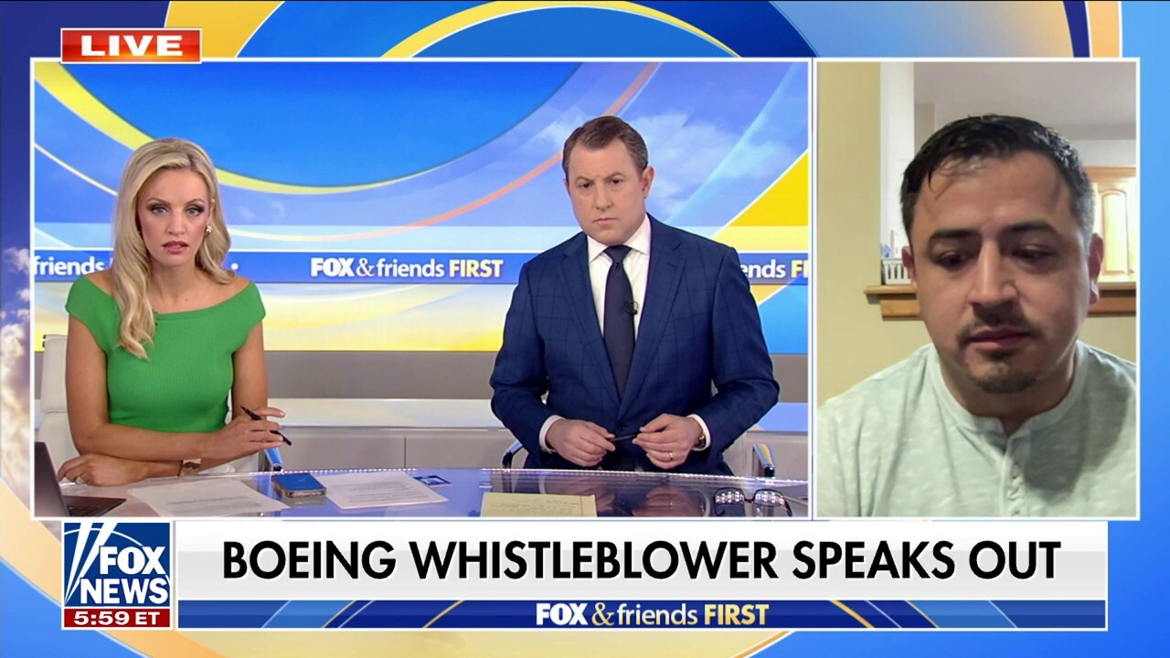 Santiago Paredes, who spent 12 years conducting inspections on 737 fuselages for one of Boeing's suppliers, says on 'Fox & Friends First' that it was a 'constant battle' to do his job.