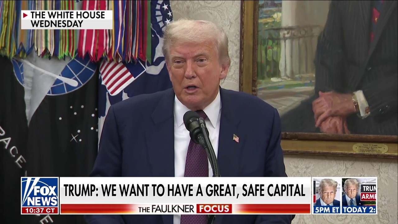 Trump launches new initiative combatting violent crime in DC