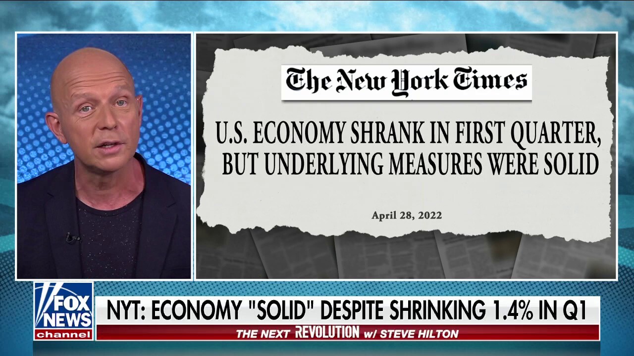 Steve Hilton goes after the New York Times for calling the Biden economy 'solid'