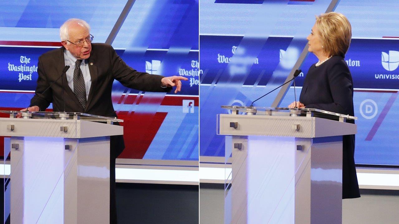 Clinton, Sanders clash on immigration in Democratic debate